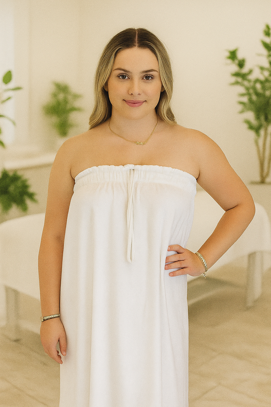 901B - Terrycloth Body Wrap with Drawstring (7367072317626)