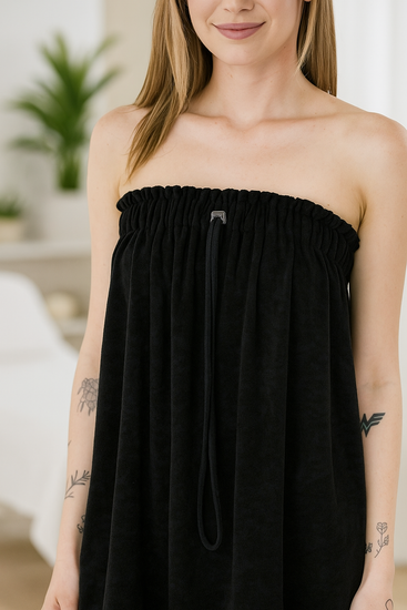 901B - Terrycloth Body Wrap with Drawstring (7367072317626)