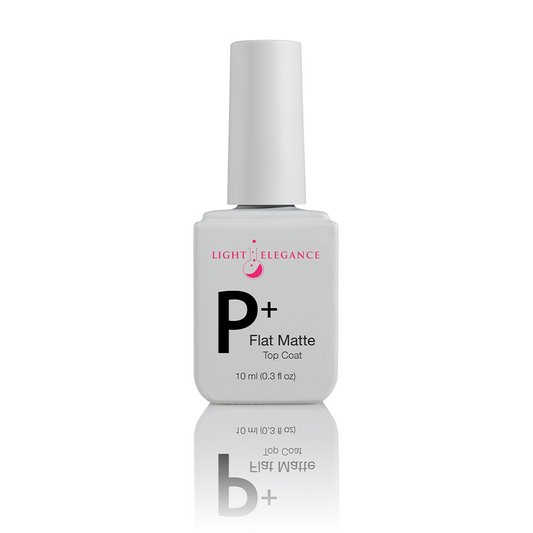 Light Elegance P+ Soak Off Gel - Flat Matte Top Coat :: New Packaging - Creata Beauty - Professional Beauty Products