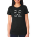 Black Scoop Neck T-shirt - "Don't Worry. I Can Fix Those Brows" (White Font) (7517858169018)
