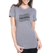 Grey Scoop Neck T-shirt - "esthetician" (Black Font) (7517858070714)