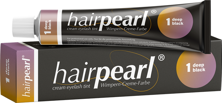 Hairpearl Eyelash & Eyebrow Tint - Deep Black (6579498746042)