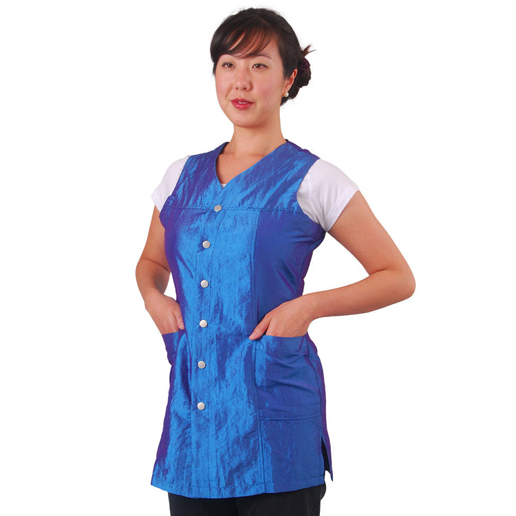 Sleeveless Slim Fit Nylon Smock #910 (6568542109882)