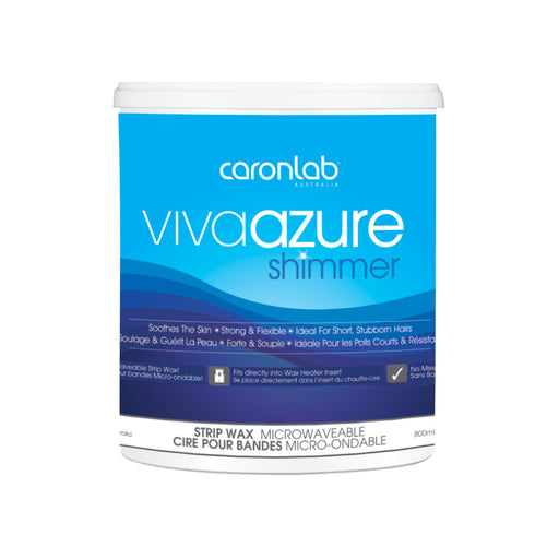 Viva Azure Shimmer Strip Wax - Microwaveable 800ml (6625890861242)